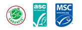 ÖGE Gütesiegel, ASC zertifiziert, MSC zertifiziert